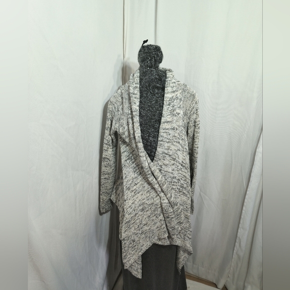 Roxy waterfall tunic beige tan brown black knit sweater size small - Picture 3 of 8